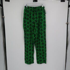 Under Disguise Men's Pajama Pants Green w Shamrocks St. Patrick's Day M 32-34